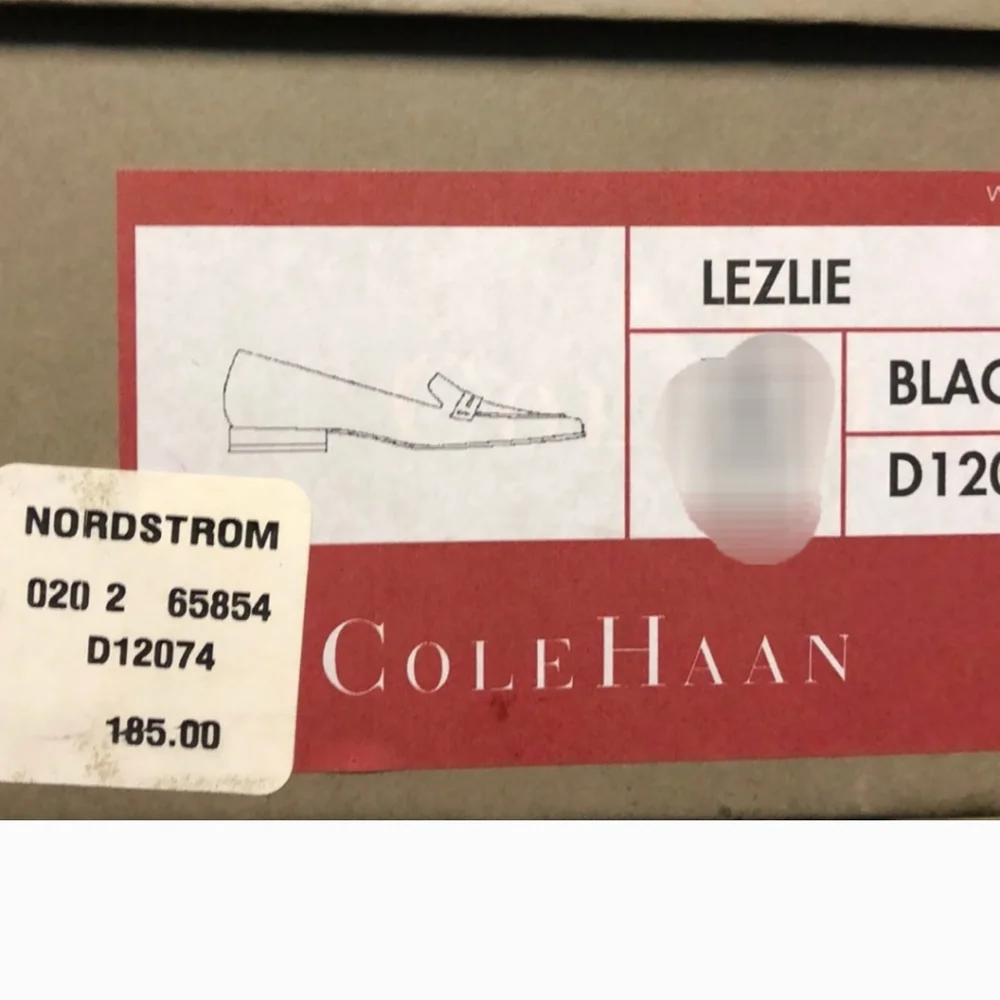 Cole Haan Black Leather Lezlie Loafers